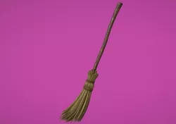 broom 3D model