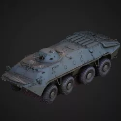 BTR-70 Raw 3D Scan 3D model
