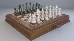 Chess Set 3D model