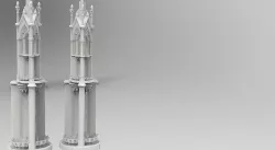 Church gothic pillar detail  3D model