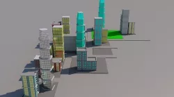 city composite 3D model
