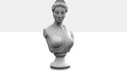 Female Bust Sculpture 3D Model $20 - .ztl .obj - Free3D