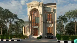 classic house design file SKP 3D model
