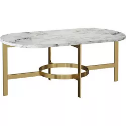 COFFEE TABLE WEST ELM WHITE MARBLE COFFEE TABLE 3D model