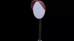 Convex Mirror Low-poly 3D model