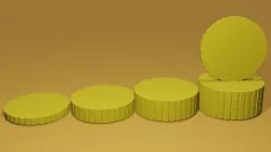 crypto coin 3D model