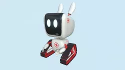 Cute Robot 08 - Medic Rescue - Character SciFi Design Low-poly 3D model