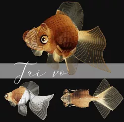 decorative goldfish 3D model