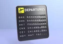 Departure Flip board 3D model