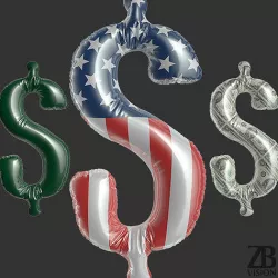 Dollar Balloon 3D model