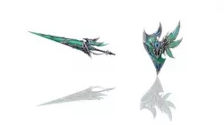 Elven - Sword and Shield Low-poly 3D model