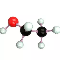 Ethanol Molecule Low-poly 3D model