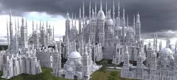 Fantasy City Gothic Architecture Kitbash  3D model