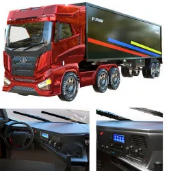 faw truck with interor 3D model