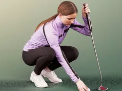 Faye 11810 - Female Golfer Placing The Ball 3D model