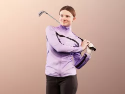 Faye 11812 - Young Golfer Golfplayer Girl Cart Caddy  3D model