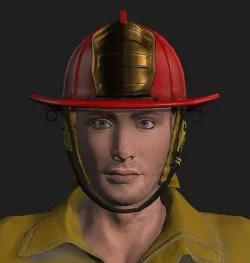 Firefighter 3D model