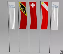 Flags 3D model