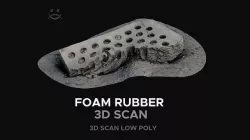 Foam rubber 3d scan Low-poly 3D model