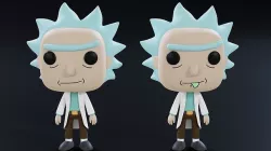 Funko Rick 3D model