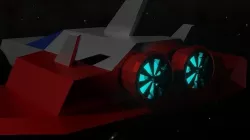 Game Ready Small Spaceship Low-poly 3D model