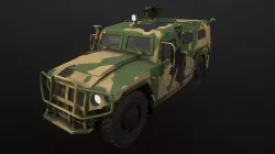 Gaz Tiger 2330 Car Low-poly 3D model
