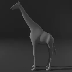 Giraffe lowpoly Low-poly 3D model