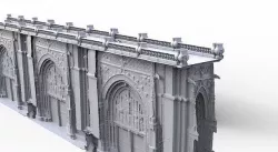 Gothic Bridge Fantasy design 3D model