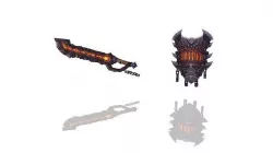 Hell - Sword and Shield Low-poly 3D model