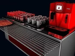 INDUSTRIAL KITCHEN BEVERADE UNIT 3D model