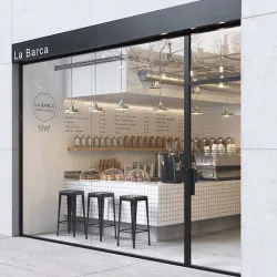 Interior of a street cafe 3D model