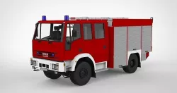 Iveco EuroFire FF 140 E 28 with Logo 3D model