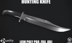 Killer Hunting Knife  Low-poly 3D model Low-poly 3D model