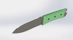 Knife Design 1 - SolidWorks CAD Model  3D model