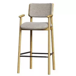 Light Grey Aura Bar stool 3D model
