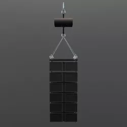 Line Array Speakers Low-poly 3D model