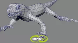 Lizard  Animation Low-poly 3D model