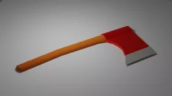 Low poly axe Low-poly 3D model