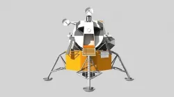 Lunar lander module LEM 3D model