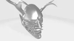 Mask Japanese style ninja mask face mask decoration samurai 3D model