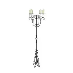 Medieval Standing Candle Chandelier 3D model