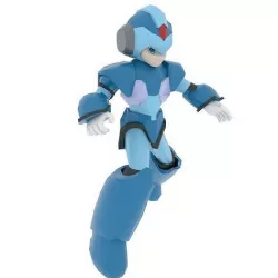 Megaman Low-poly 3D model