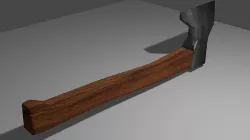 Melee weapon - axe Low-poly 3D model