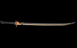 Melee weapon katana shabby low poly PBR Low-poly 3D model