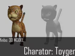 Minbo Charactor TOYGER Low-poly 3D model