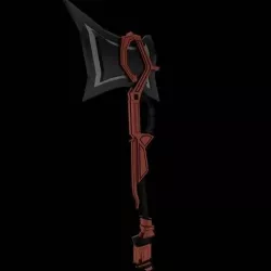 Modern Axe Low-poly 3D model