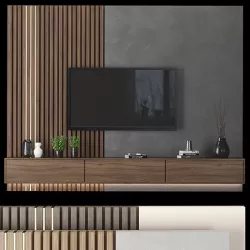 Modern TV Wall 35 3D model