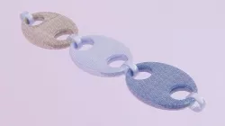 Modular Travis Scott Chain Links Low-poly 3D model