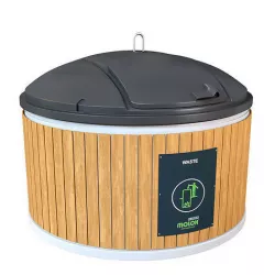 Molok animated recycling garbage container transformer 3D model