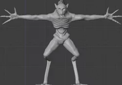 Mythical-beast-wolf 3D model